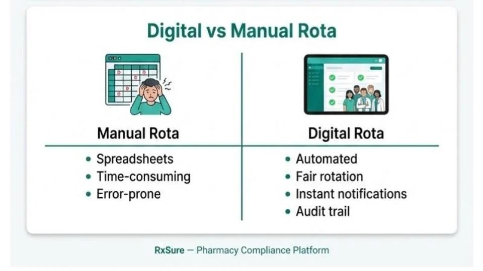 Digital vs Manual Rota