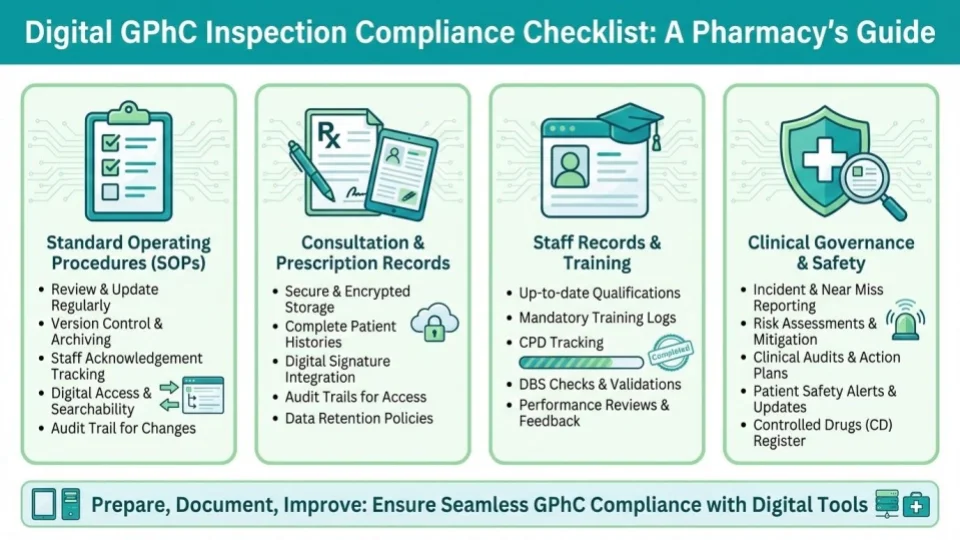Digital GPHC inspection Compliance Checklist