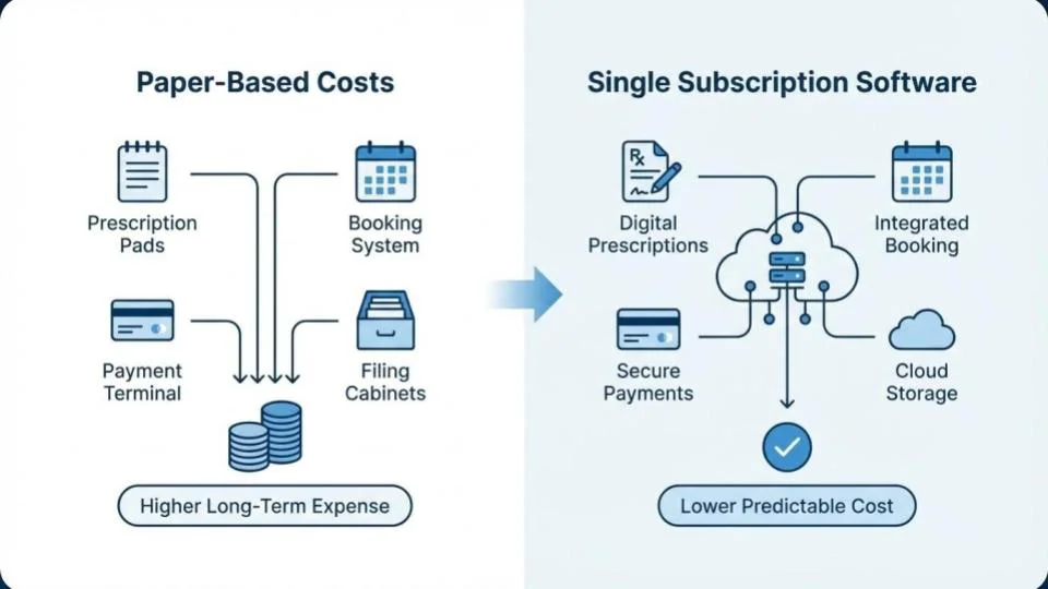 Paper Based vs Software Based Cost