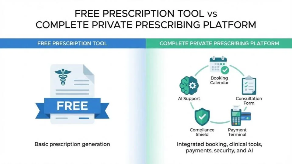 2. Free Prescription tool vs Complete Platform