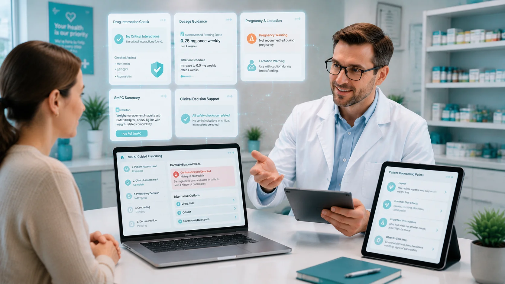 SmPC-Guided Consultations and Patient Safety