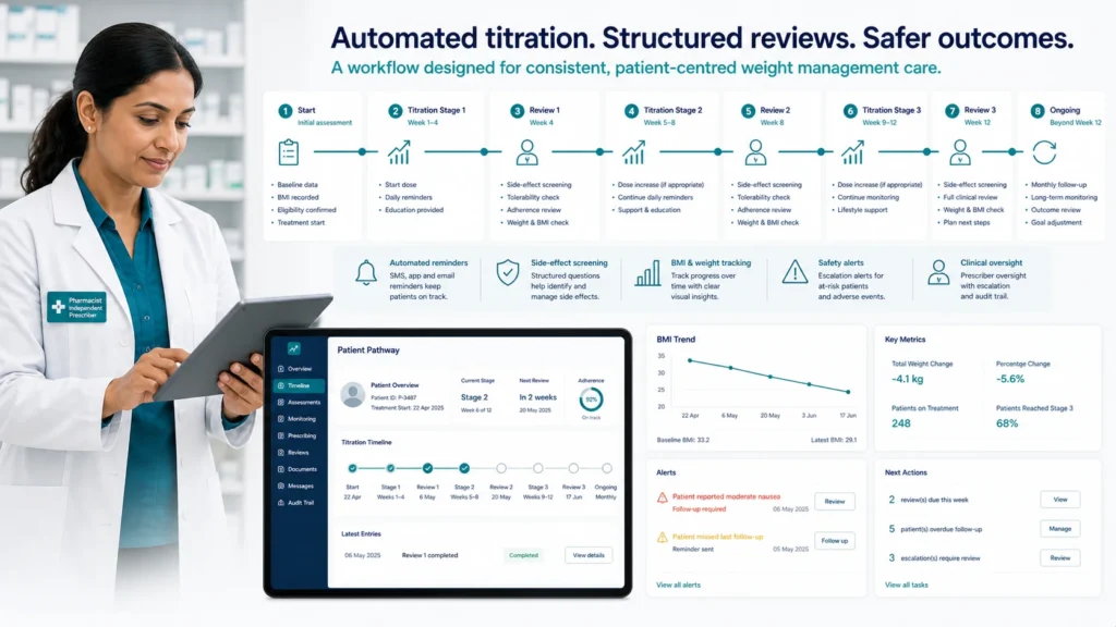 Automated Titration Scheduling and Patient Monitoring