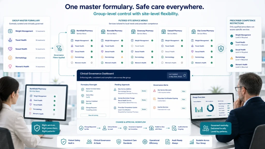 Multi-Site Formulary and Service Management
