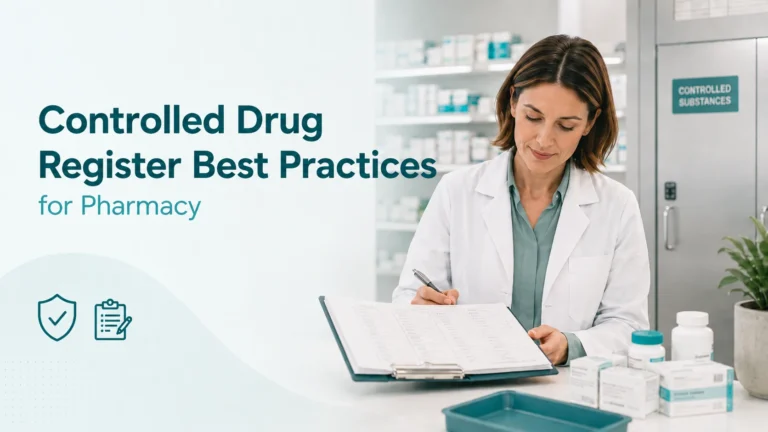 Controlled Drug Register Best Practices for Pharmacy
