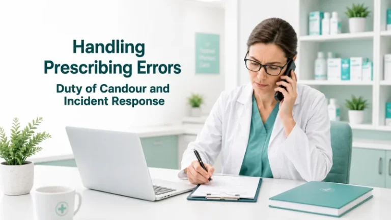 Handling Prescribing Errors Duty of Candour and Incident Response