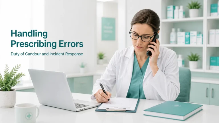 Handling Prescribing Errors Duty of Candour and Incident Response