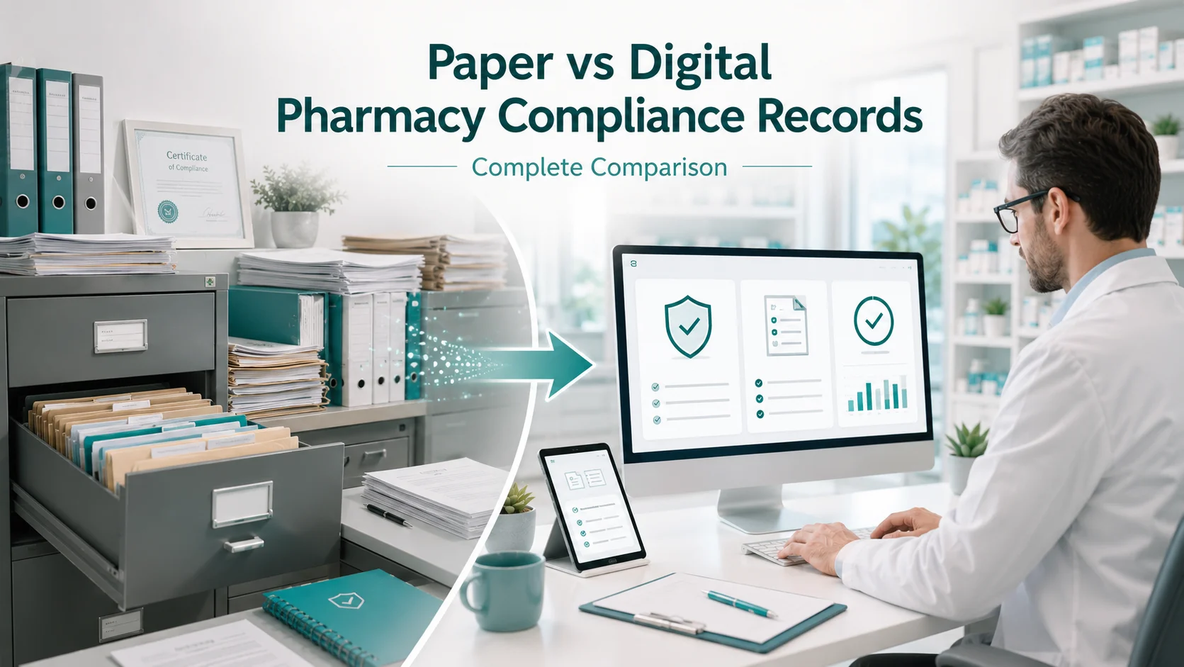 Paper vs Digital Pharmacy Compliance Records Complete Comparison