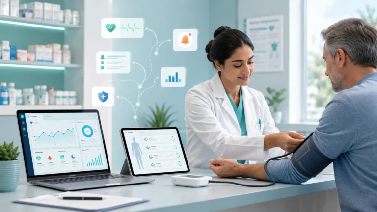 Pharmacy Blood Pressure Monitoring Screening and Support
