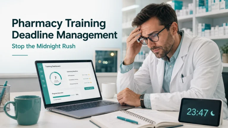 Pharmacy Training Deadline Management Stop the Midnight Rush