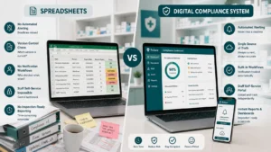 Pharmacy Compliance Management: Digital Systems vs Spreadsheets