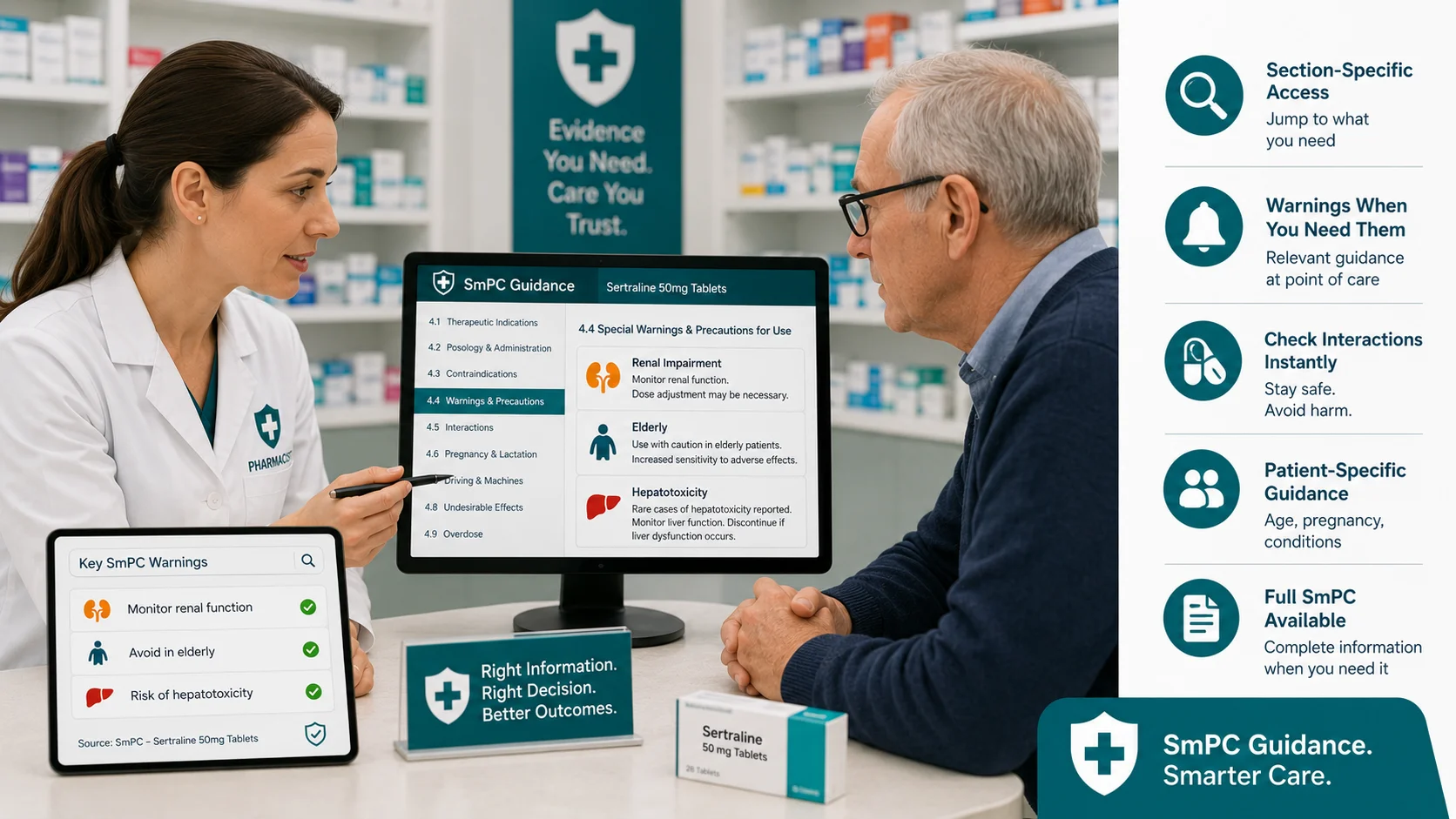 SmPC Guidance at Point of Care in Pharmacy